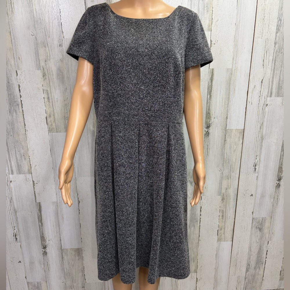 Musette‎ Plus Size Gray Tweed Dress